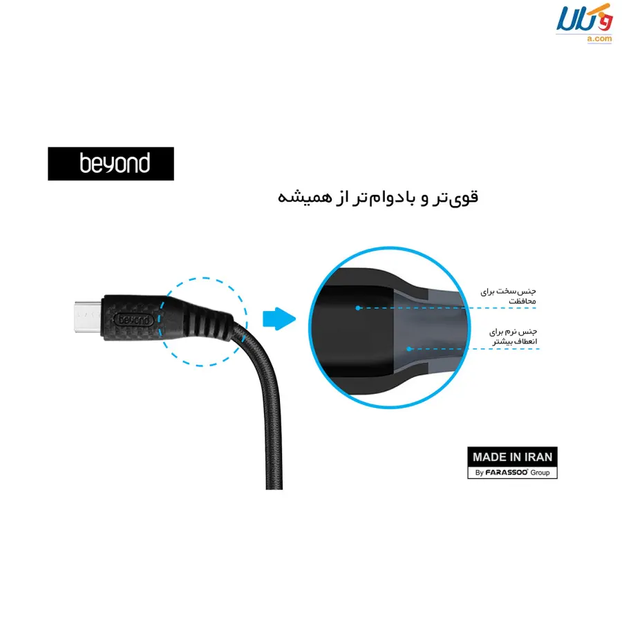 کابل تبدیل USB به microUSB بیاند مدل BA-300